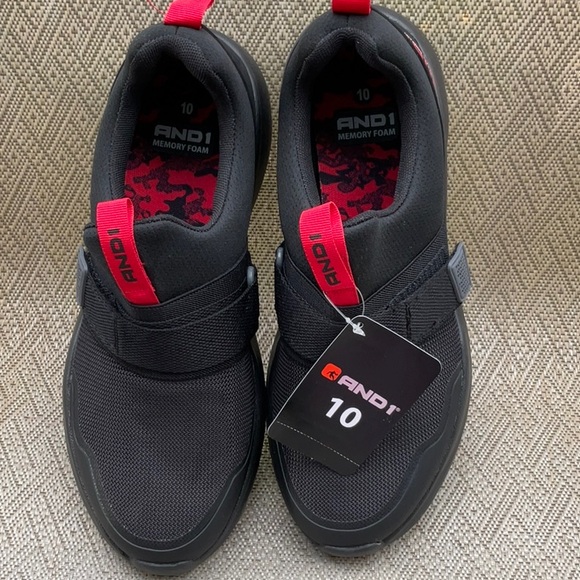 And1 Coach 3.0 Black Mens Sneakers Size 10 NWT - Picture 2 of 9